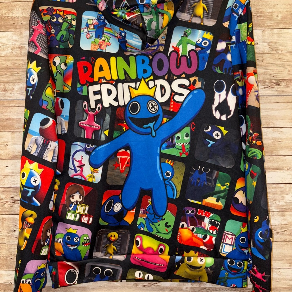 Colorful Rainbow Friends Hoodie M